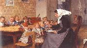 Albert Anker The Creche USA oil painting reproduction